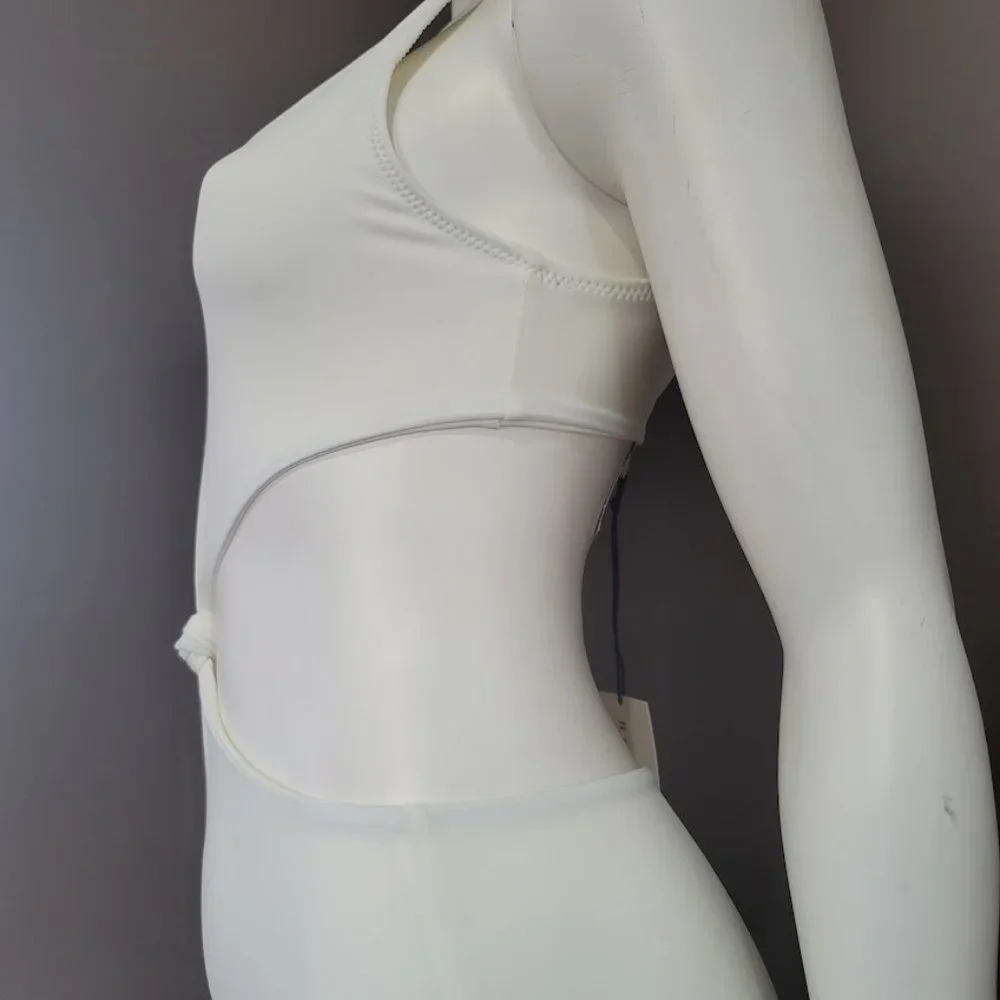 Solid & Striped Bailey Cream White One Piece Swimsuit Size Small - Picture 6 of 15